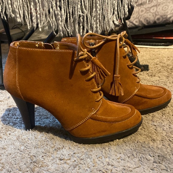 Anne Klein Shoes - Ann Klein suede booties are Size US 9 in women’s good condition worn once.